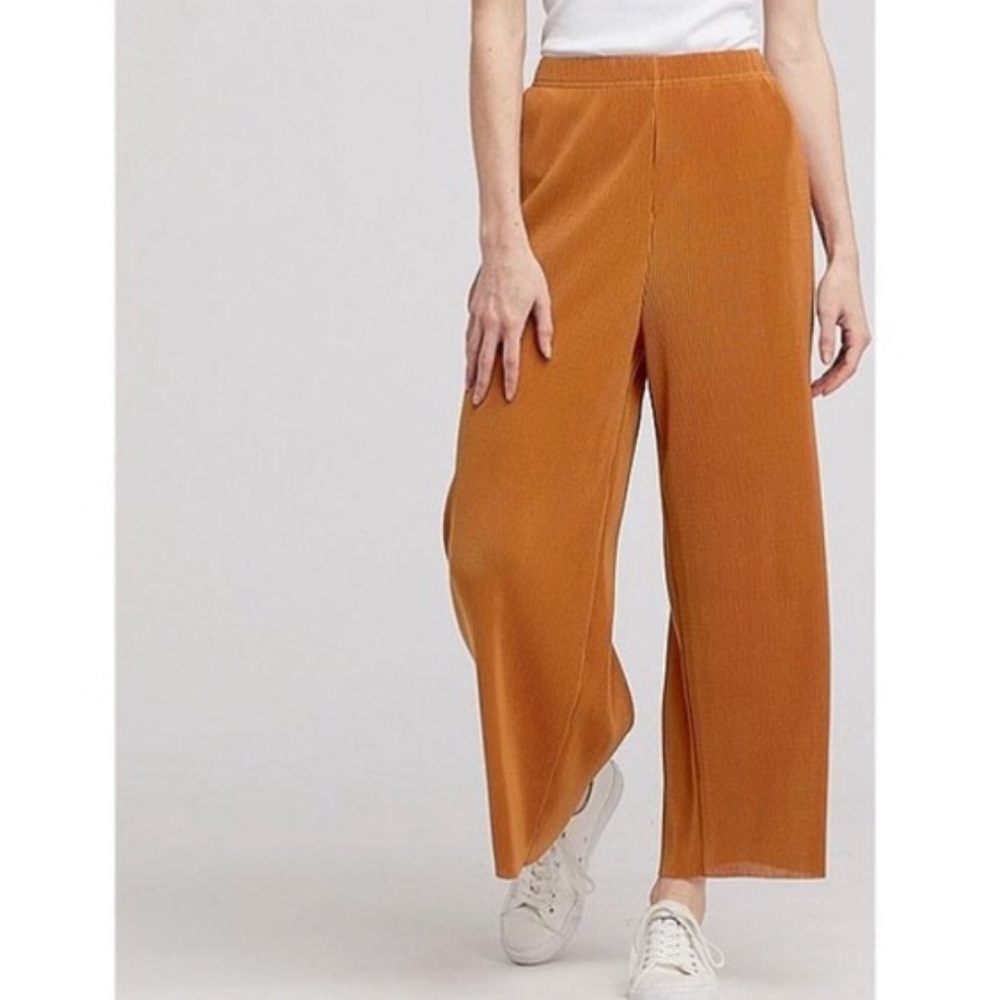 Mustard Yellow Pleated Pants Uniqlo